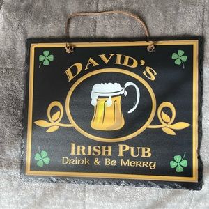 Personalized “David’s Irish Pub” Sign